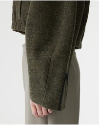 Bassike - Woollen Zip Front Jacket