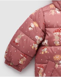 Purebaby - Shearling Lined Puffer Jacket -Kids-Babies