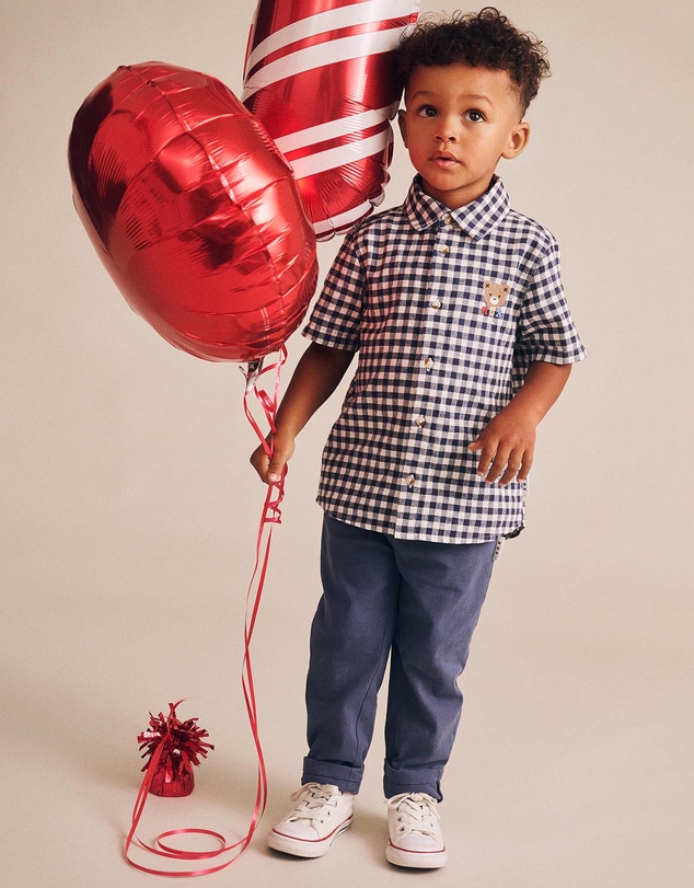 Huxbaby - Huxbear Button Up Checks - Babies
