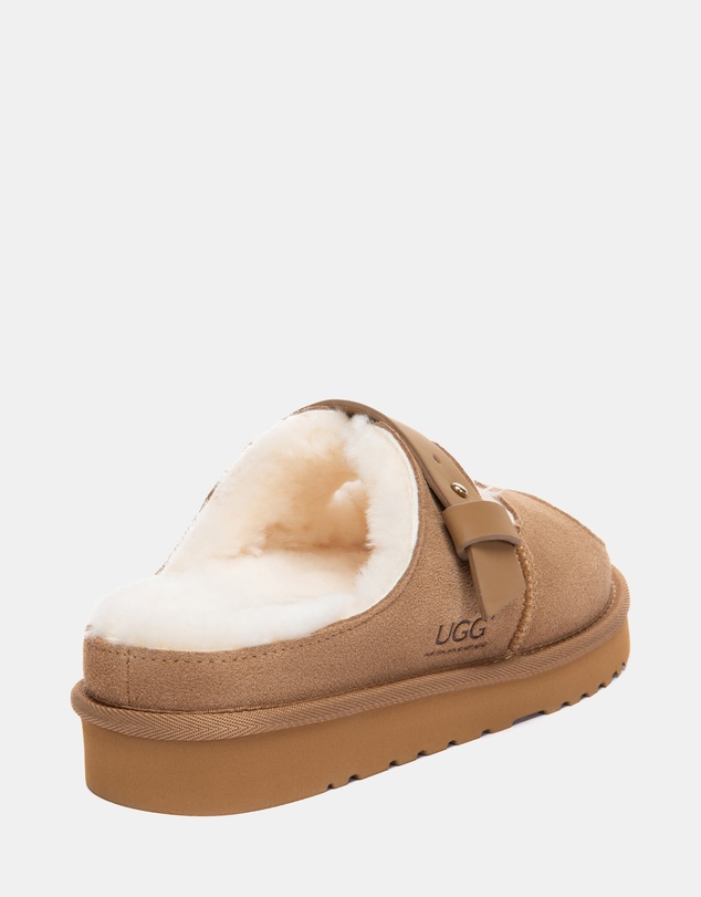 EVERAU - Australian Shepherd Ugg Clava Cow Suede Upper Loafer Oxfords Flats