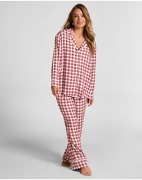 Hunkemoller - Long Sleeve Twill Print PJ Set