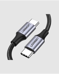 Ugreen - UGREEN USB-C 2.0 Male to USB-C 2.0 Male Cable 1m 60W Fast Charging 480 Mbps Data Transfer Braided