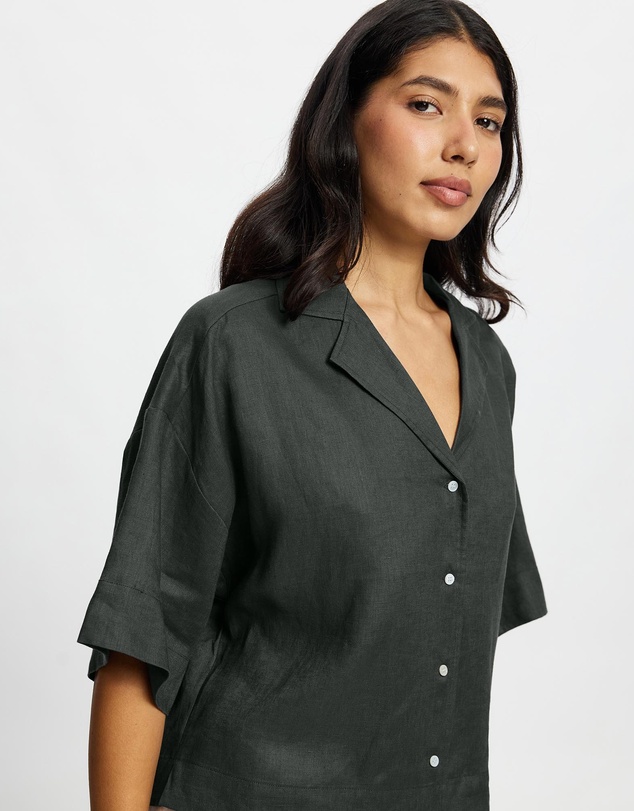 White By FTL - Bay Linen Shirt
