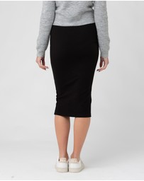 Ripe Maternity - Ribbed Knit Pencil Skirt