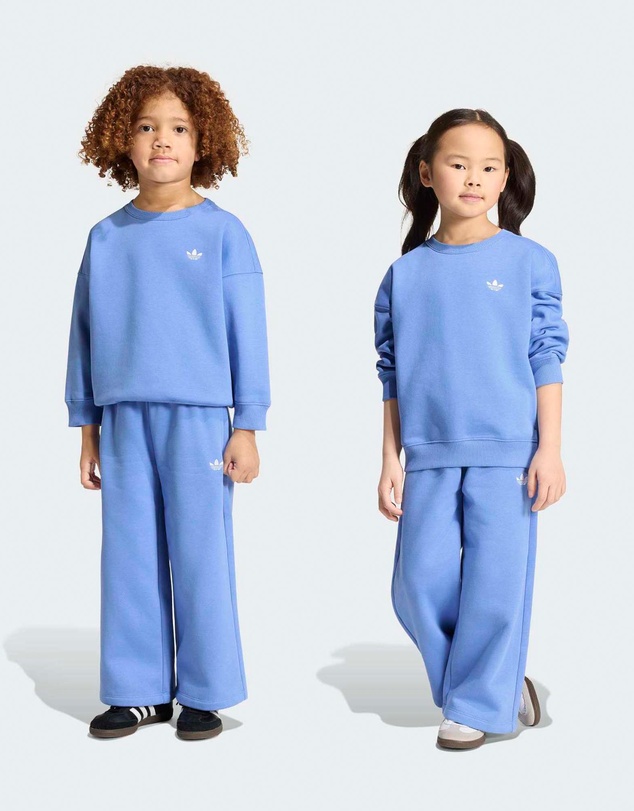 adidas Originals - Loose Crew Wide Leg Pants Set - Kids-Teens