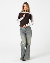 Rusty - Daddy Gb Fitted Zip Through Knit