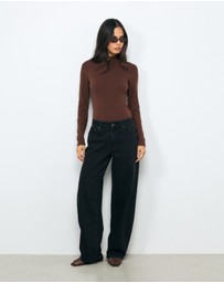 AERE - Mock Neck T-Shirt