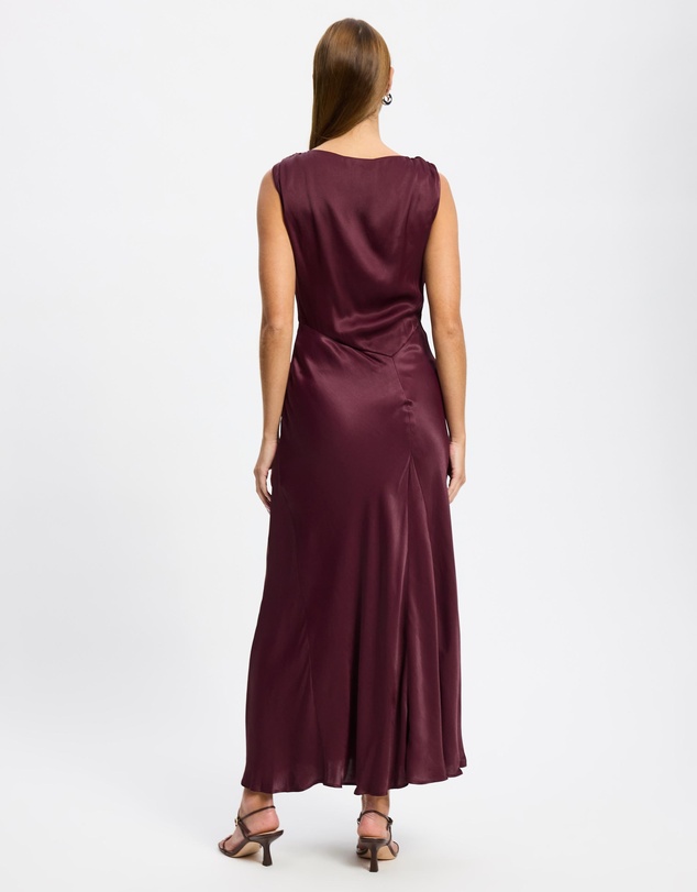 & Other Stories - Twist-Detail Satin Midi Dress