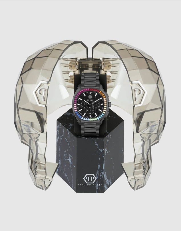 Philipp Plein - CHRONO SPECTRE Black Tone Case Black Bracelet 44mm