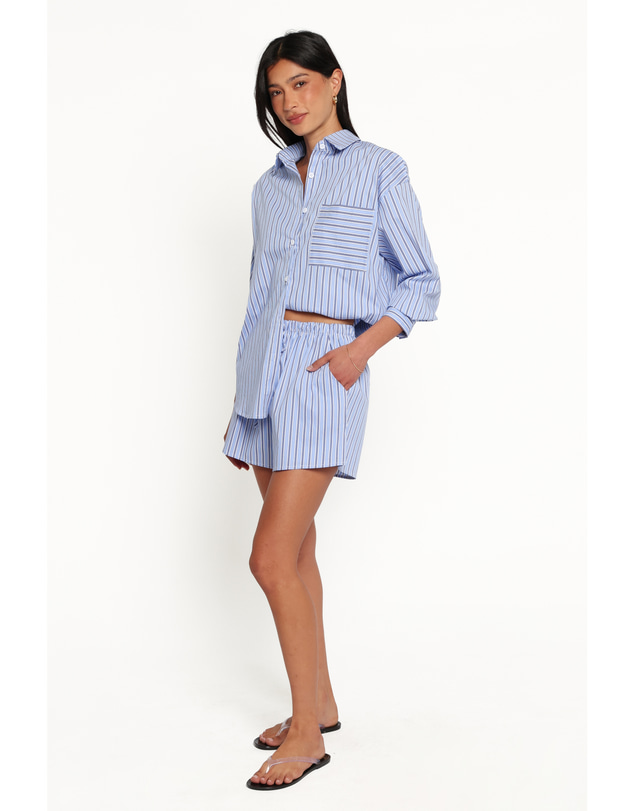 Petal & Pup - Ashlyn Short Set - Blue Stripe