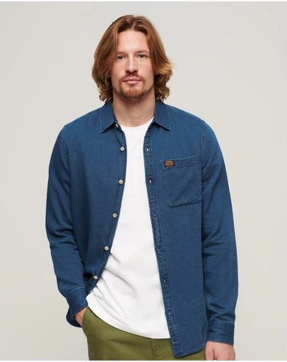 Superdry - Organic Cotton Long Sleeve Denim Shirt