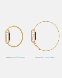 Friendie - Stainless Steel Woven Mesh Loop Band - The Melbourne - Apple Watch Compatible
