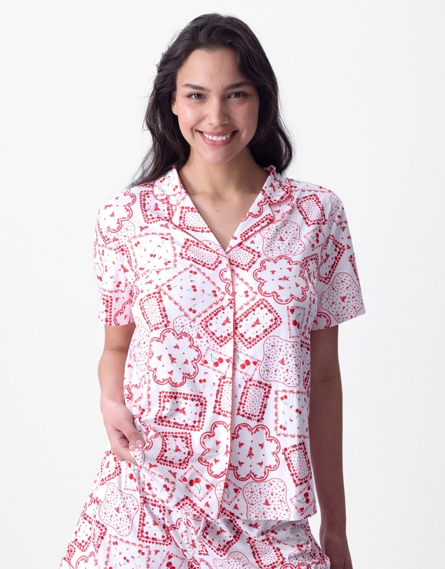 Bras N Things - Dealing Hearts Short Sleeve - Print