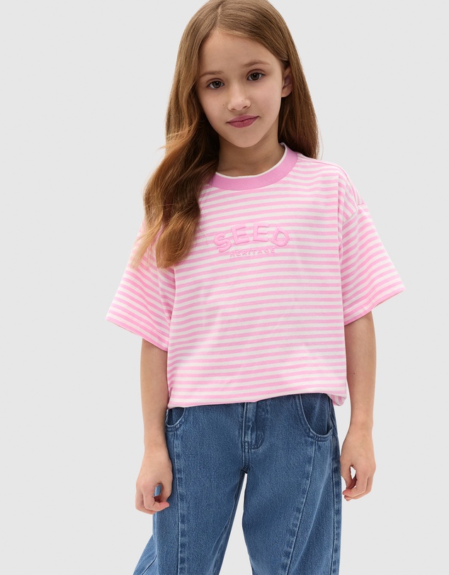 Seed Heritage - Core Stripe Logo Tee