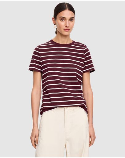 Burgundy & White