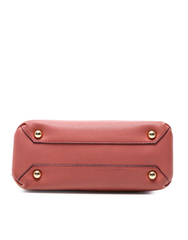 Pre-Loved by Azura Reborn - Pre-Loved Small Grainy Calfskin and House Check Banner Satchel