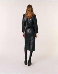 Maje - Vaban Leather Blazer