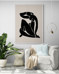 Inka Arthouse - Black Nude by Henri Matisse Art Print