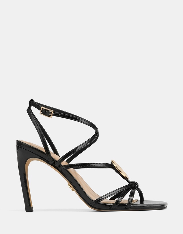 Wittner - Tatum Crinkle Patent Leather High Heels