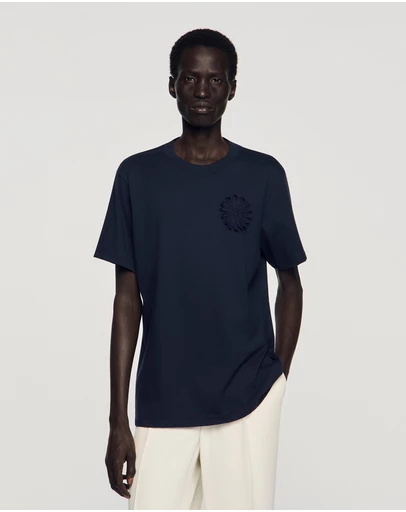 Sandro - Crochet Flower Tee Shirt