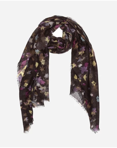 Ozwear Connection Uggs - 100% Australian Wool Print Scarf Purple