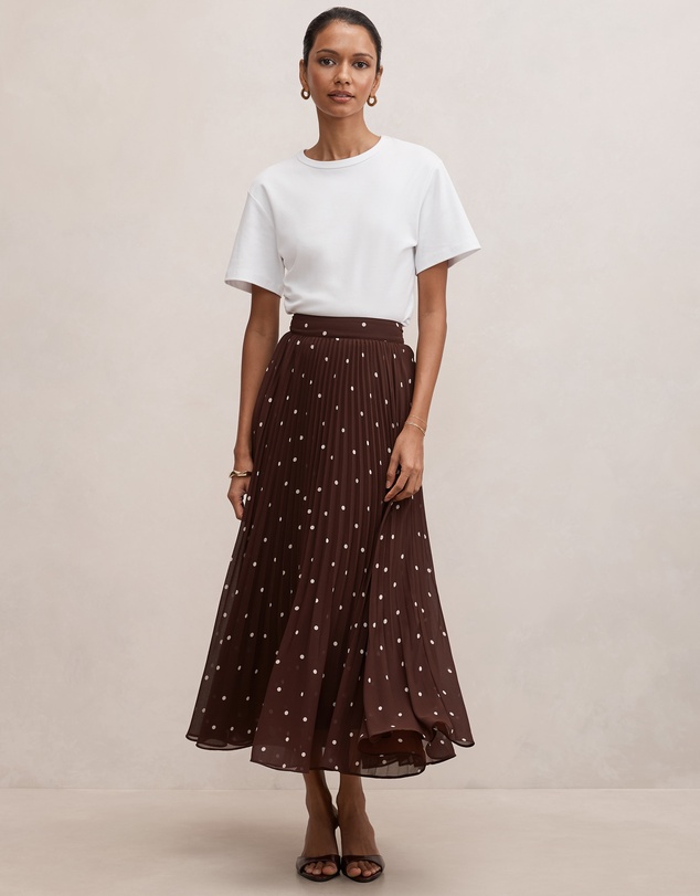 Forever New Petite - Aurora Petite Pleated Skirt