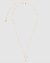 Wanderlust + Co - Alphabet Bubble Pendant Necklace - Letter Y