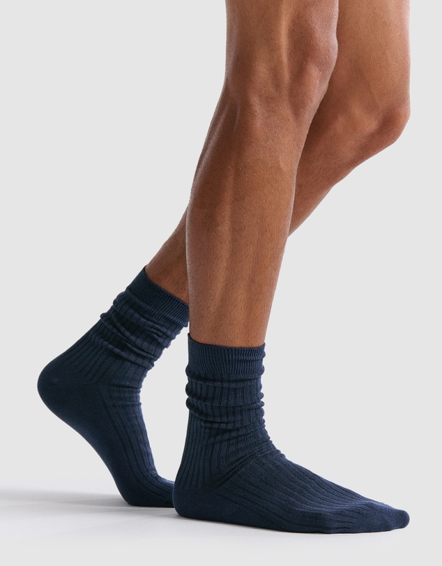 Ambra - Ambra Men's Organic Cotton Crew Sock 3 Pair Pack