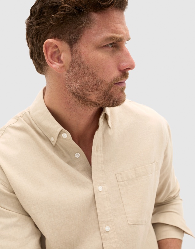 Seed Heritage - Relaxed Fit Brushed Cotton Shirt