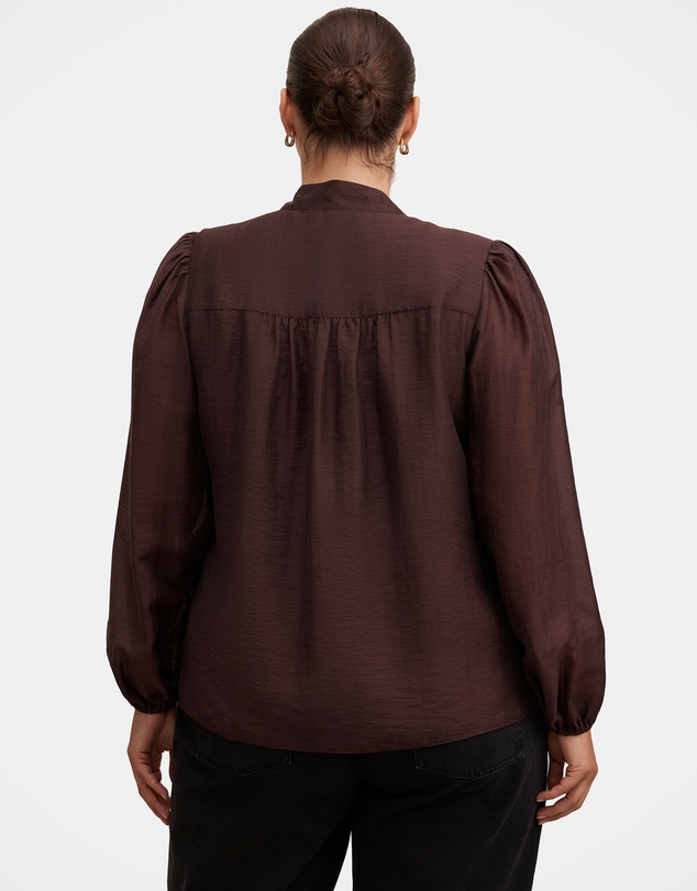 Forever New Curve - Amelia Curve Printed Button Down Blouse