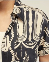 Oxford - Jasmine Printed Short Sleeve Shirt