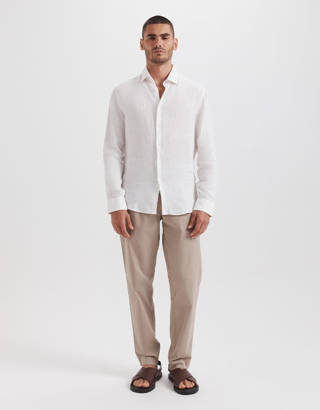 SABA - Anderson Long Sleeve Classic Linen Shirt
