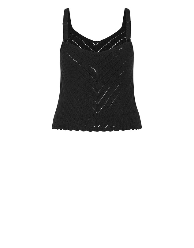 City Chic - Sarah Crochet Knit Top