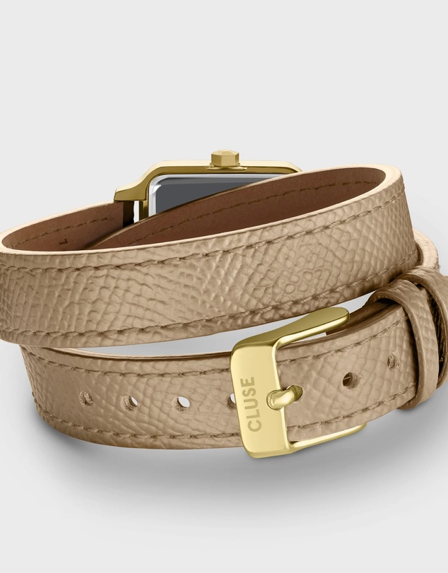 Cluse - Gracieuse Petite Double Leather Rugby Tan/Gold