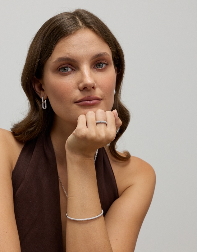 Michael Hill - Pavé Dome Ring in Sterling Silver - 4mm