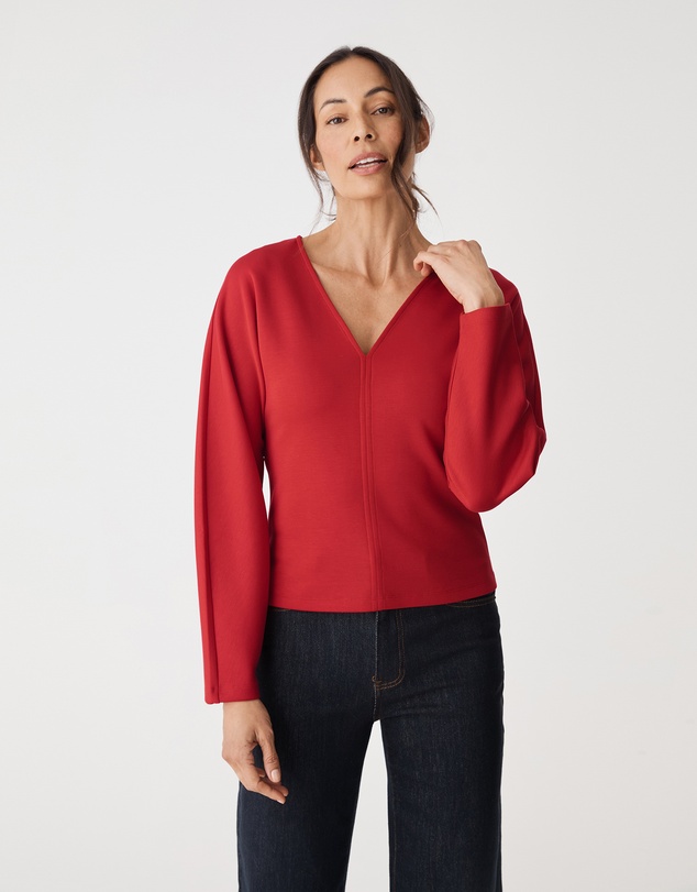 Forcast - Tate V-Neck Dolman Sleeve Top