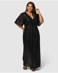 Pink Dusk by Curve Project - Lure Sequin Maxi Dress