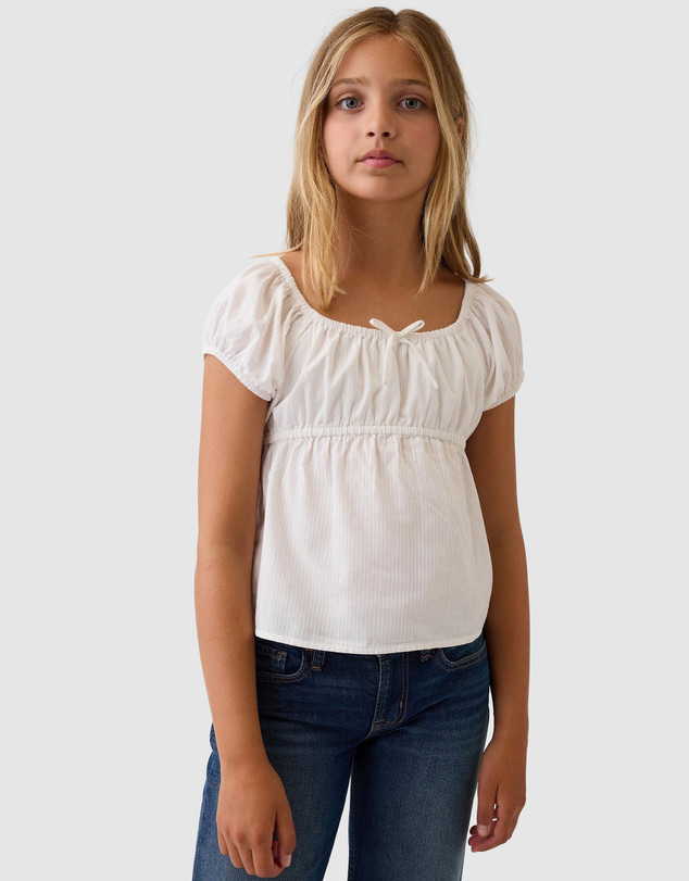 GAP - SS Scoop Bow Top - Teens