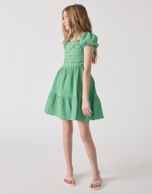 Decjuba Kids - Evie Textured Mini Dress - Kids-Teens