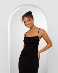 Pilgrim - Orlando Cowl Neck Mesh Gown