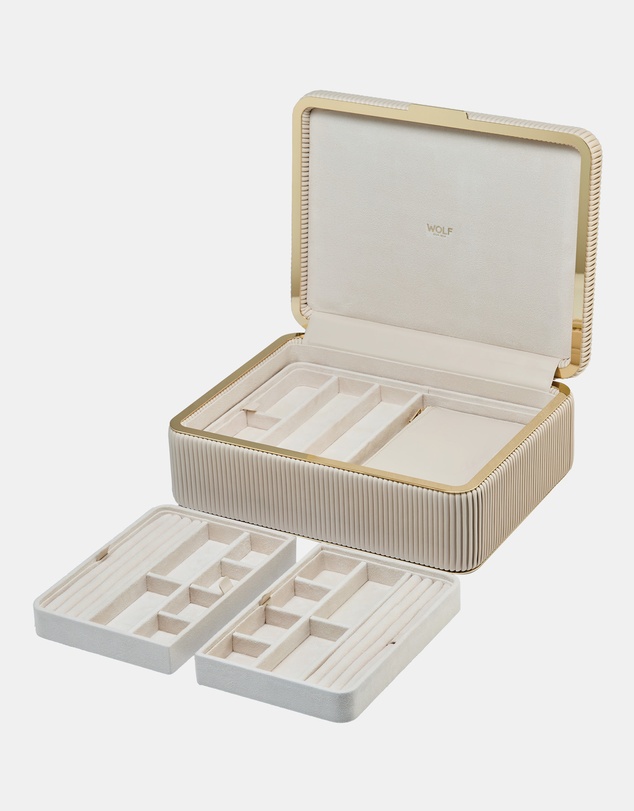 Wolf - Wolf Bella Large Jewellery Box Bone