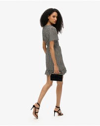 Superdry - Short Sleeve Mini Wrap Slim Fit Dress