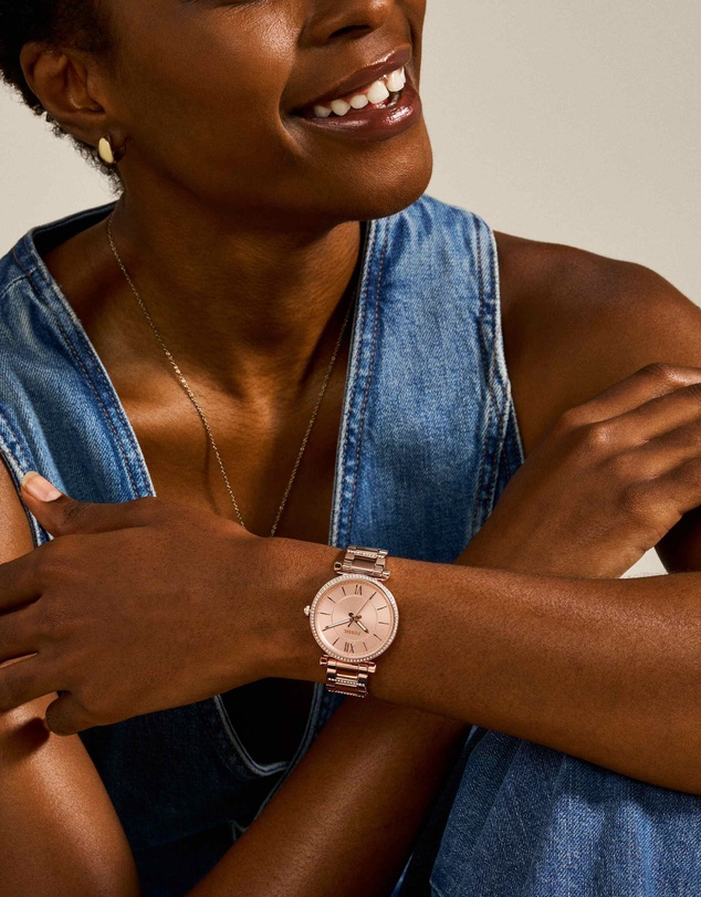 Fossil - Carlie Rose Gold-Tone Analogue Watch