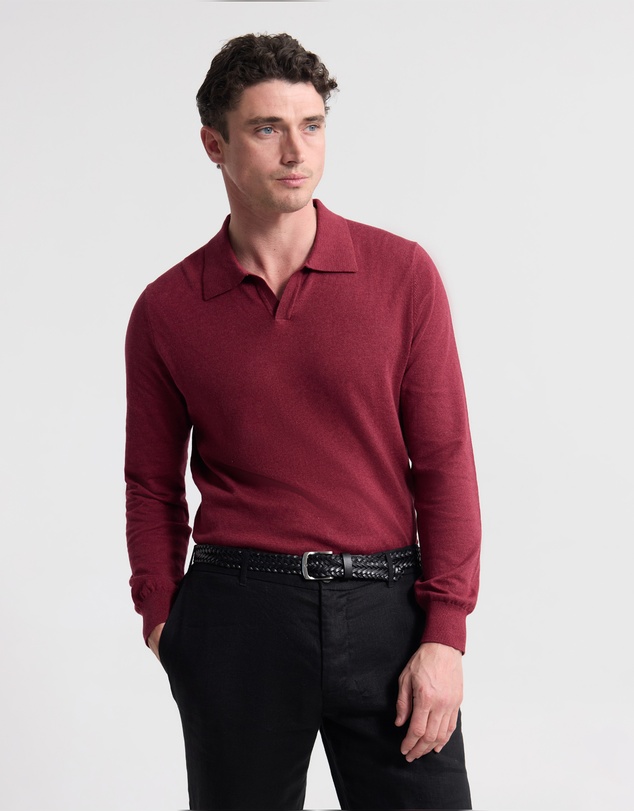 Oxford - Dominic Polo Cashmere Blend Knit