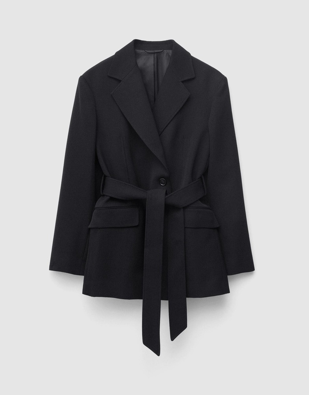 & Other Stories - Wool Tie-Belt Blazer