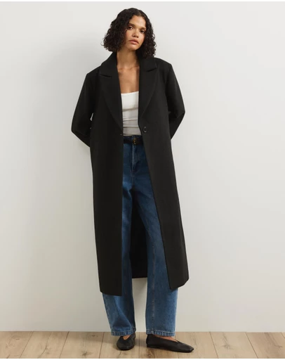 Atmos&Here - Ally Wool Blend Longline Coat