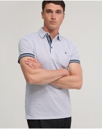 Oxford - Milo Cotton Jersey Printed Polo