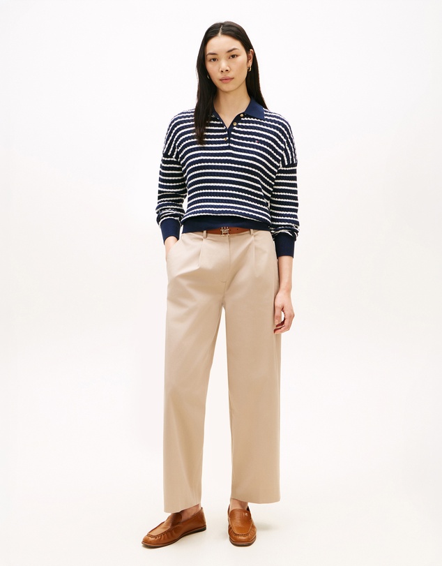 Tommy Hilfiger - Barrel Leg Mid Rise Chinos