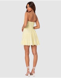 EDIKTED - Liora Lacey Cotton Mini Dress