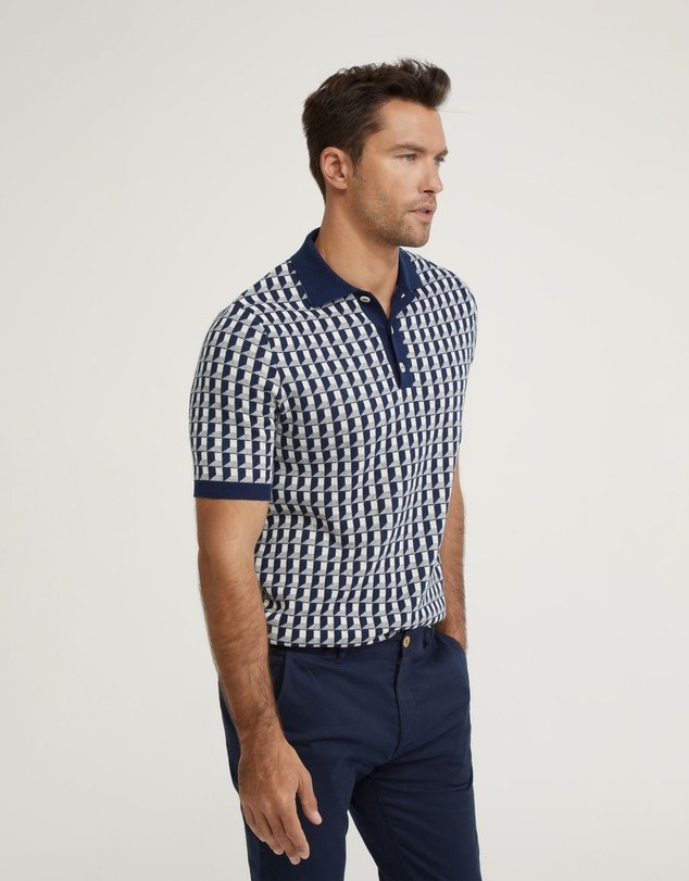 Oxford - Louis Jacquard Knitted Polo